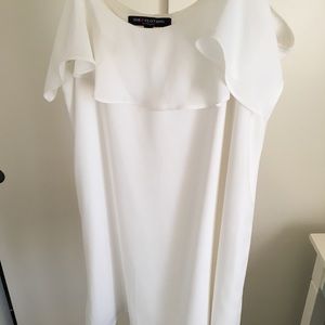 White Ruffle Dress